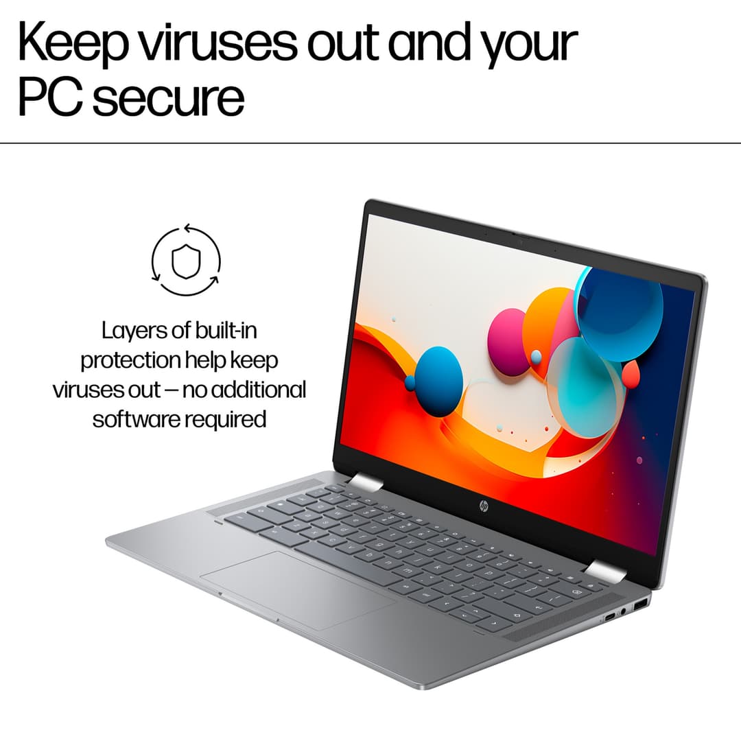 HP Chromebook x360 14b-cd0001na Intel® N200 8GB RAM 128GB eUFS 14" Touchscreen Full HD ChromeOS Laptop - Image 7