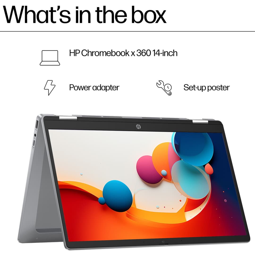 HP Chromebook x360 14b-cd0001na Intel® N200 8GB RAM 128GB eUFS 14" Touchscreen Full HD ChromeOS Laptop - Image 8