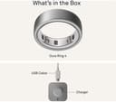 Oura Ring 4 Smart Ring - Brushed Silver, Size 13 thumbnail 2