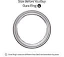 Oura Ring 4 Smart Ring - Brushed Silver, Size 13 thumbnail 3
