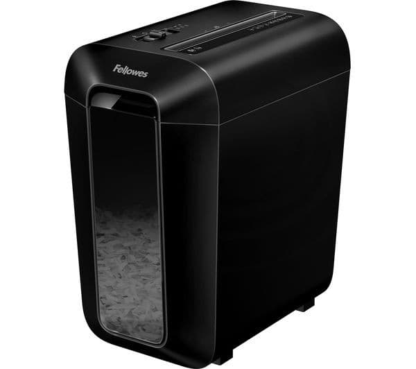 FELLOWES Powershred LX65 Cross Cut Paper Shredder - Black - Image 1