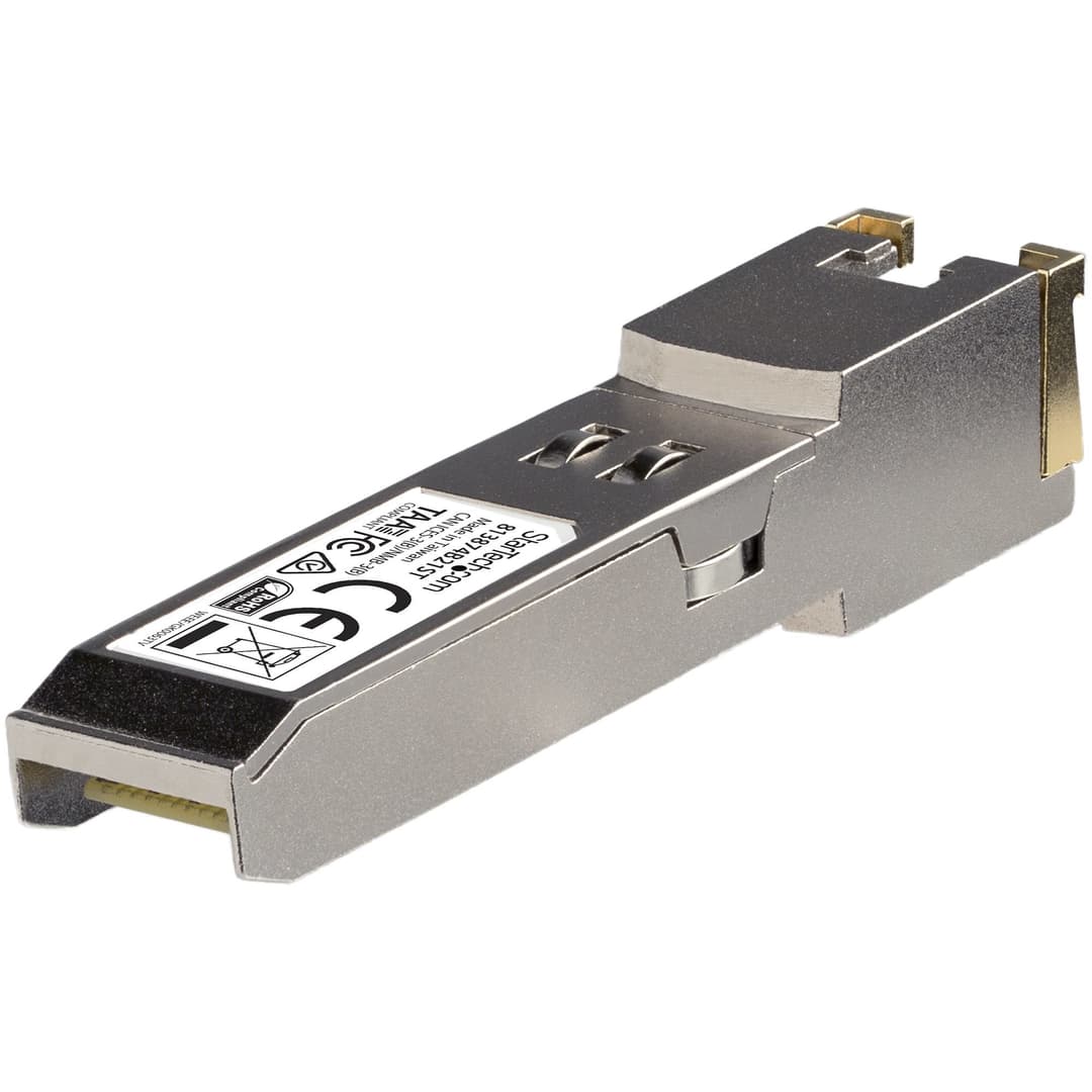 StarTech.com HPE 813874-B21 Compatible SFP+ Module - 10GBASE-T - SFP to RJ45 Cat6/Cat5e - 10GE Gigabit Ethernet SFP+ - RJ-45 30m - HPE BladeSystem, c-Class - Image 2