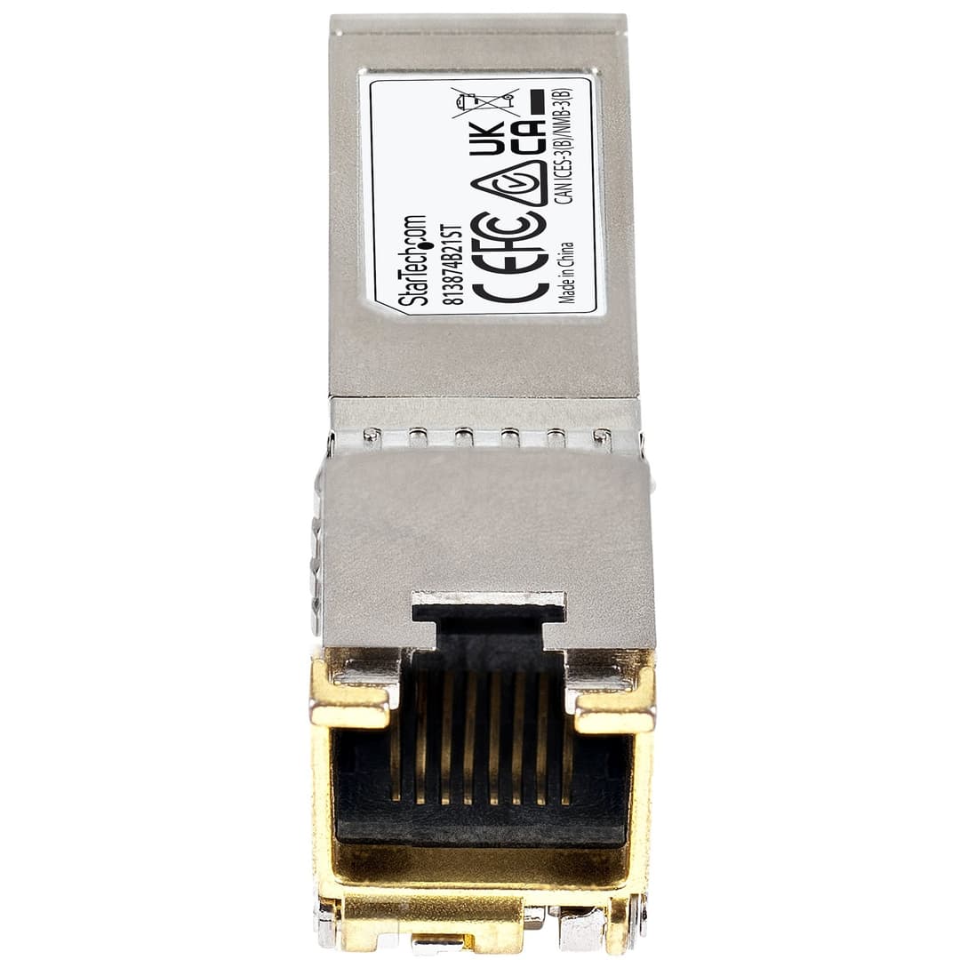 StarTech.com HPE 813874-B21 Compatible SFP+ Module - 10GBASE-T - SFP to RJ45 Cat6/Cat5e - 10GE Gigabit Ethernet SFP+ - RJ-45 30m - HPE BladeSystem, c-Class - Image 3