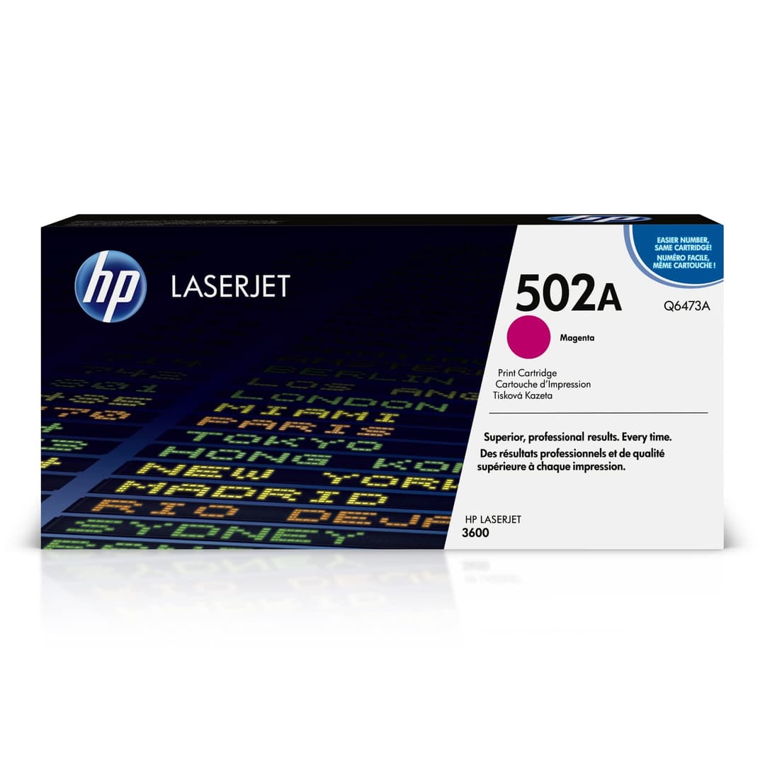 HP Q6473A 502A Original LaserJet Toner Cartridge - Magenta - Image 1