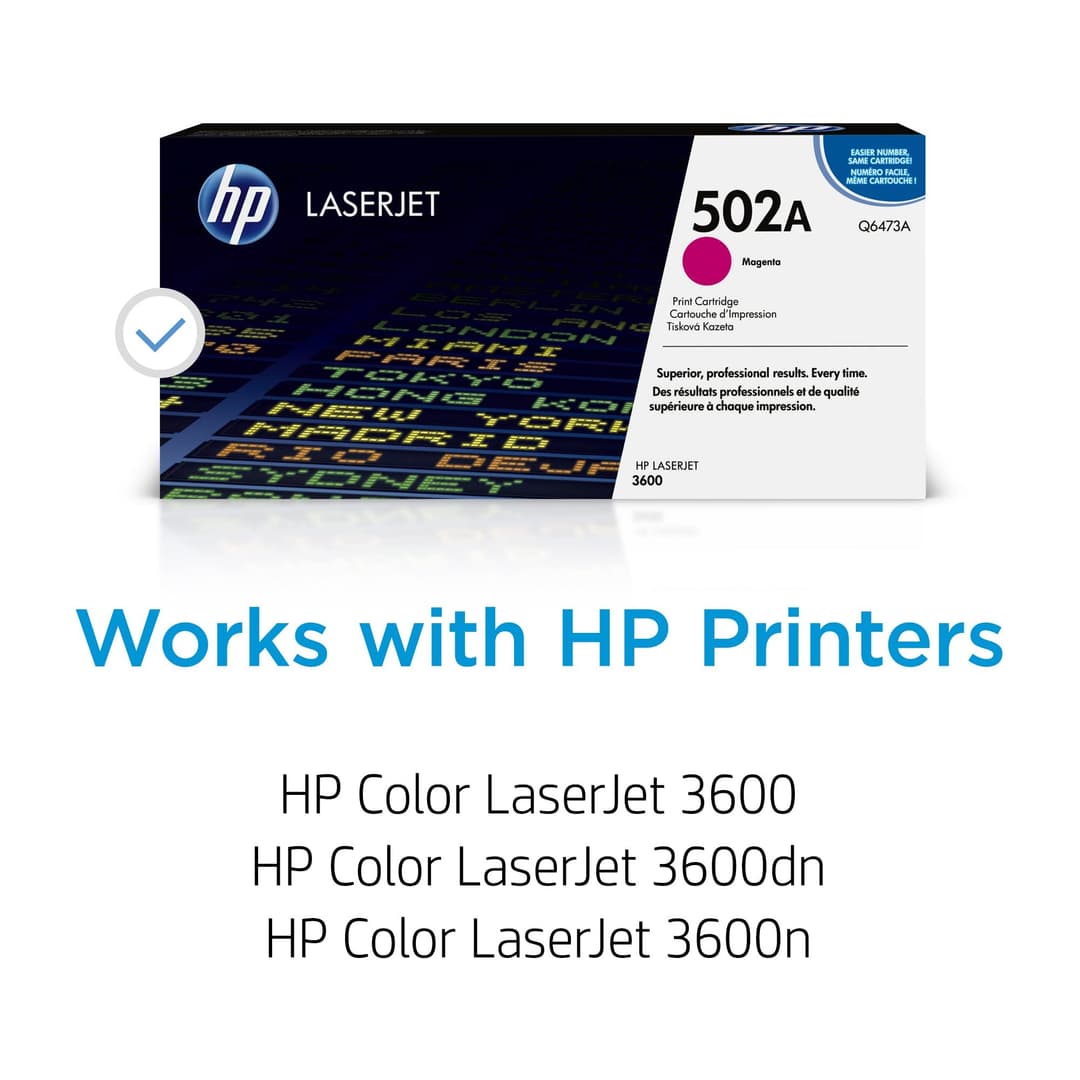 HP Q6473A 502A Original LaserJet Toner Cartridge - Magenta - Image 2