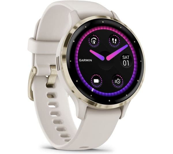 Garmin Venu 3S Smartwatch 41mm Soft Gold & Ivory - Image 1