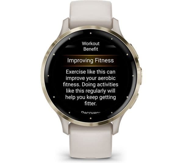 Garmin Venu 3S Smartwatch 41mm Soft Gold & Ivory - Image 2