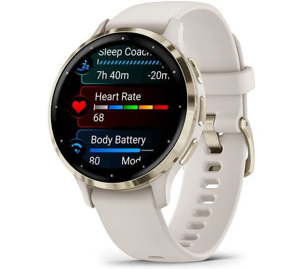 Garmin Venu 3S Smartwatch 41mm Soft Gold & Ivory - Image 8