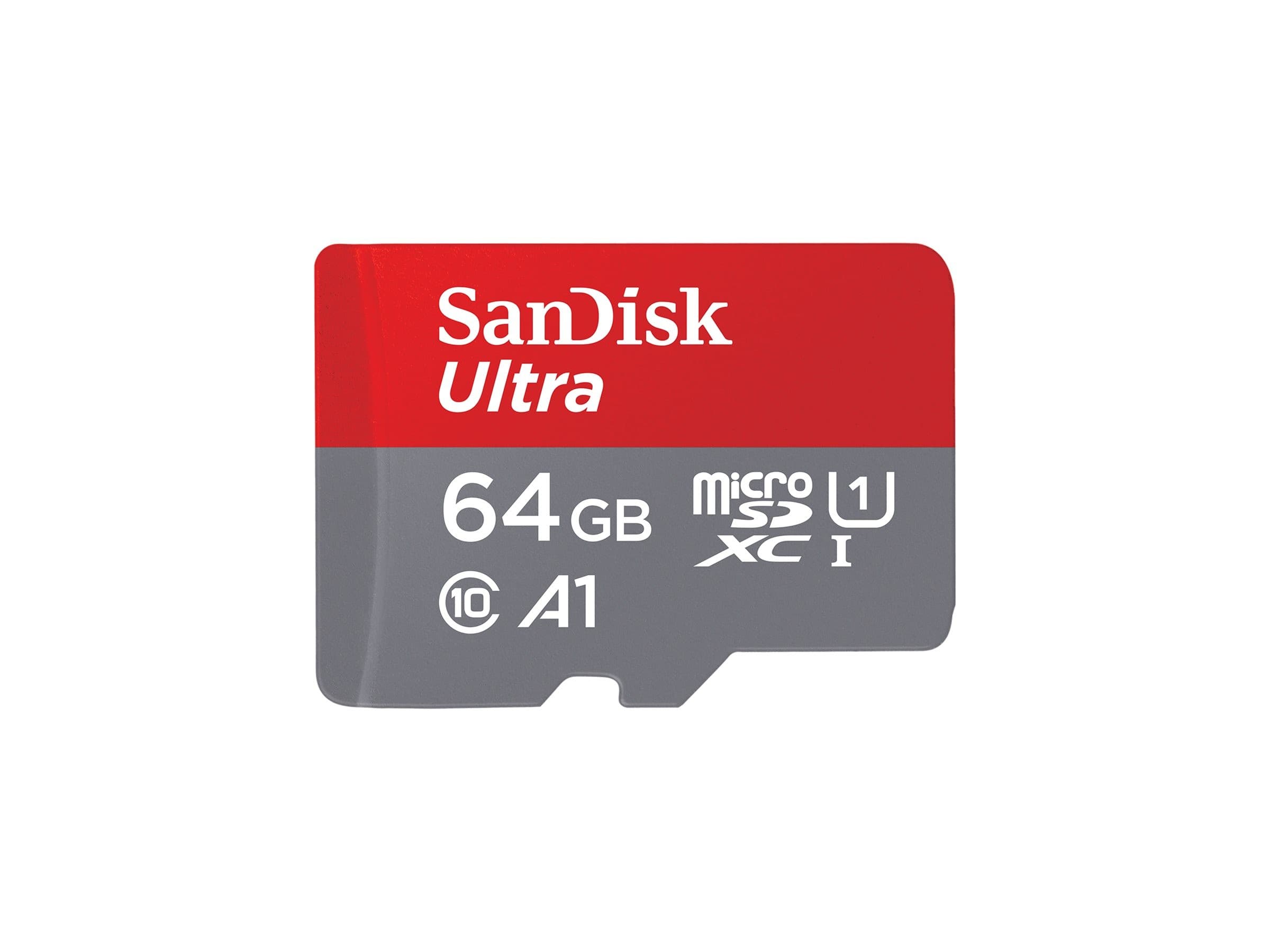 SanDisk Ultra microSDXC 64GB Class 10 A1 UHS-I 140MB/s + SD Adapter