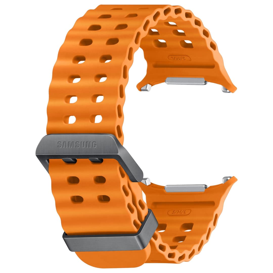 Samsung Galaxy Official Marine Band for Galaxy Watch Ultra (S/M/L) - Orange - Image 1