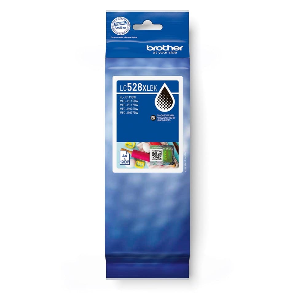 Brother LC528XLBK ink cartridge 1 pc(s) Original Ultra High Yield Black 12,000 Pages - Image 1