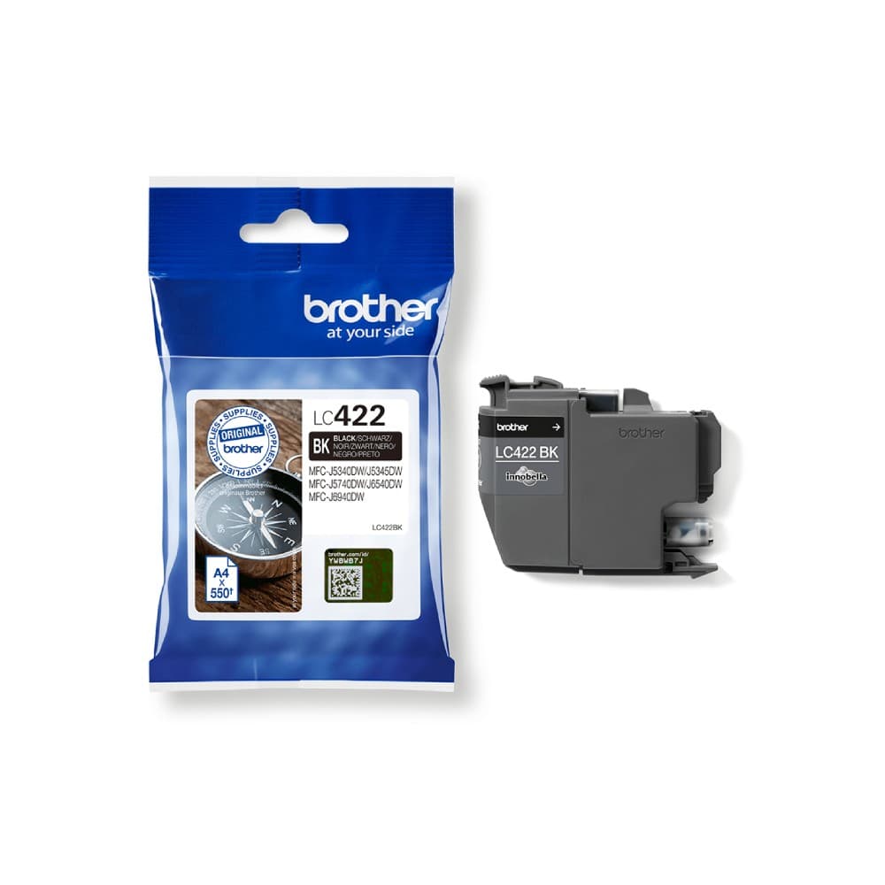 Brother LC422 Original Ink Cartridge 550 Pages - Black