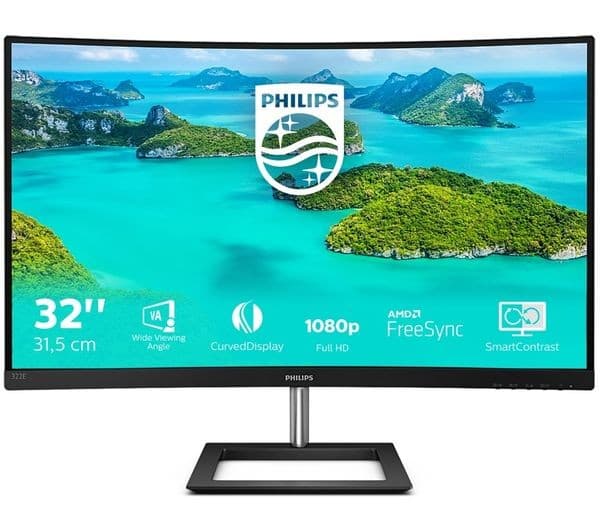 Philips 322E1C 32" Curved Full HD 1080p Monitor - Black