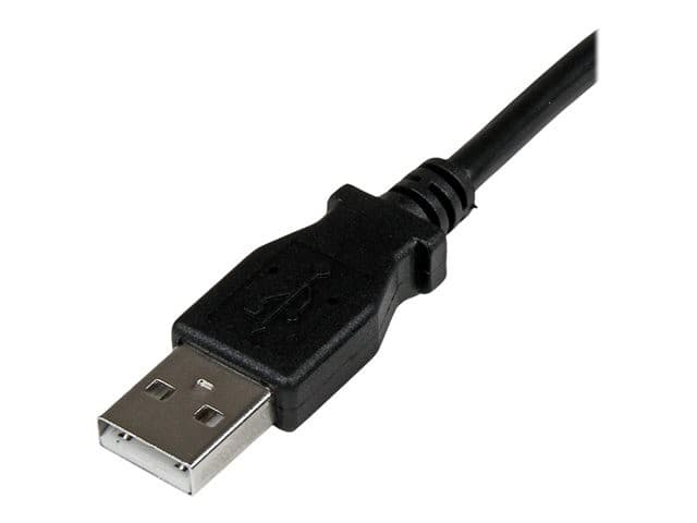 StarTech USBAB2MR USB 2.0 A to Right Angle B Cable 2m Black - Image 2
