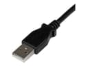 StarTech USBAB2MR USB 2.0 A to Right Angle B Cable 2m Black thumbnail 2