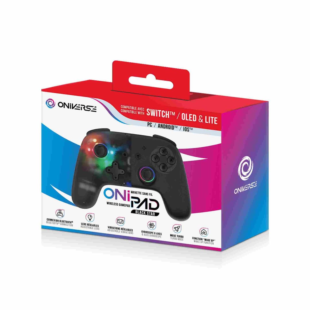 Onipad Black Star Bluetooth Controller for Nintendo Switch, PC, Mobile - Image 4