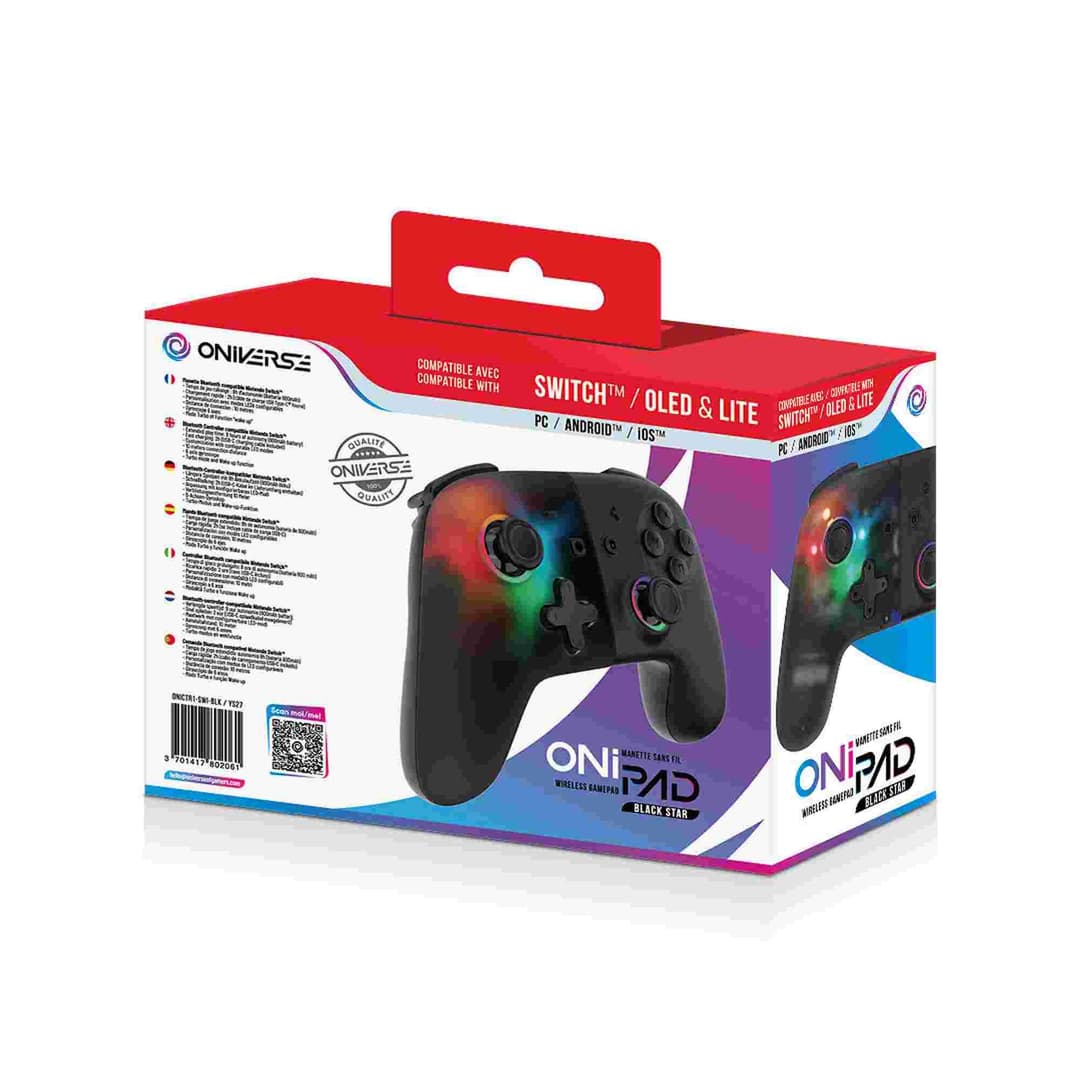 Onipad Black Star Bluetooth Controller for Nintendo Switch, PC, Mobile - Image 5