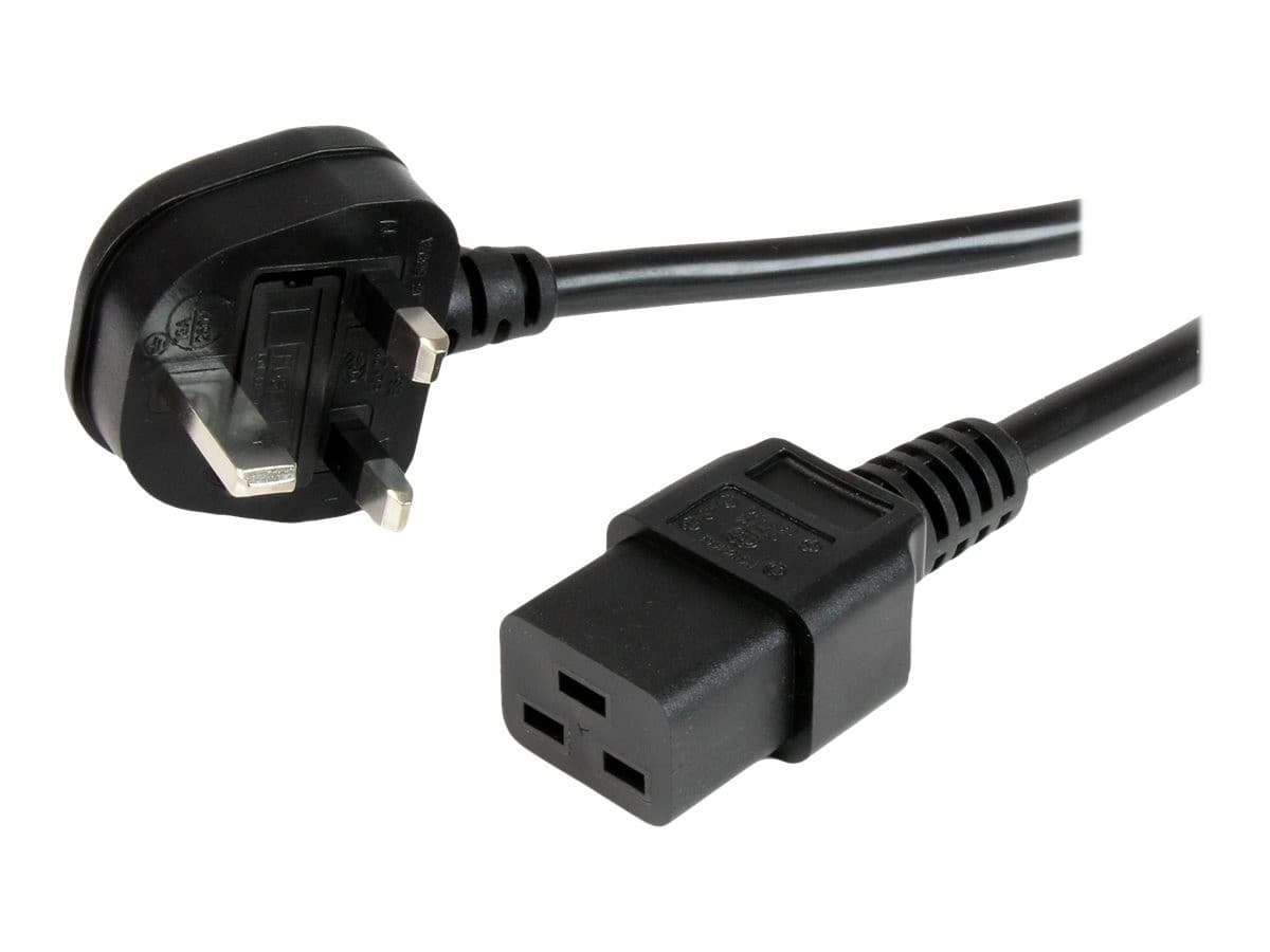 StarTech Power Cable BS 1363 to C19 2m Black