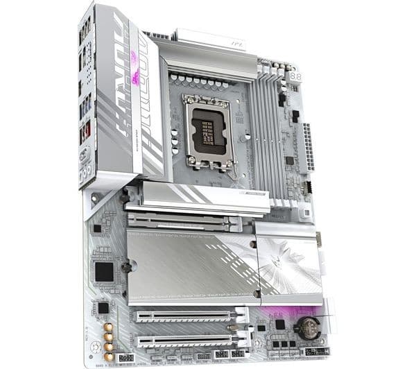 Gigabyte Aorus Elite Wi-Fi7 ICE B860 LGA1851 DDR5 ATX Motherboard White - Image 3