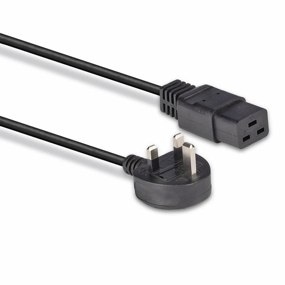 Lindy 2m UK 3 Pin Plug to IEC C19 Power Cable, Black - Image 3