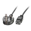 Lindy 2m UK 3 Pin Plug to IEC C19 Power Cable, Black thumbnail 4