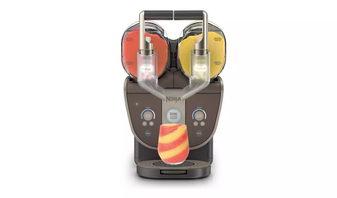 Ninja SLUSHi Twist FS702UKBR Frozen Drink Maker Dual Vessel Mocha - Image 1