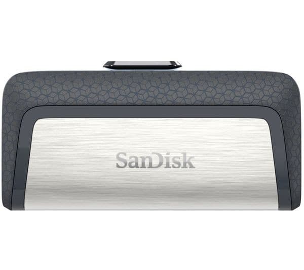 SANDISK Ultra Dual Drive USB Type-C & USB 3.1 Memory Stick - 128 GB, Silver (SDDDC2-128G-G46)
