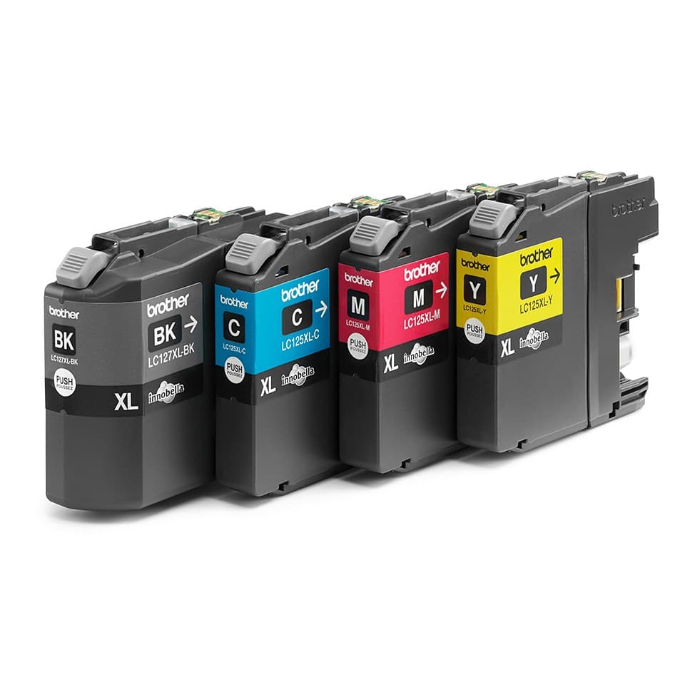 Brother LC127XLVALBP High Yield Ink Cartridge Multipack 4 pc(s) Original Black, Cyan, Magenta, Yellow - 1200 Pages Each - Image 3