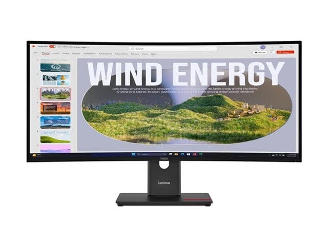 Lenovo ThinkVision T34WD-40 34" Monitor Eclipse Black - Image 2