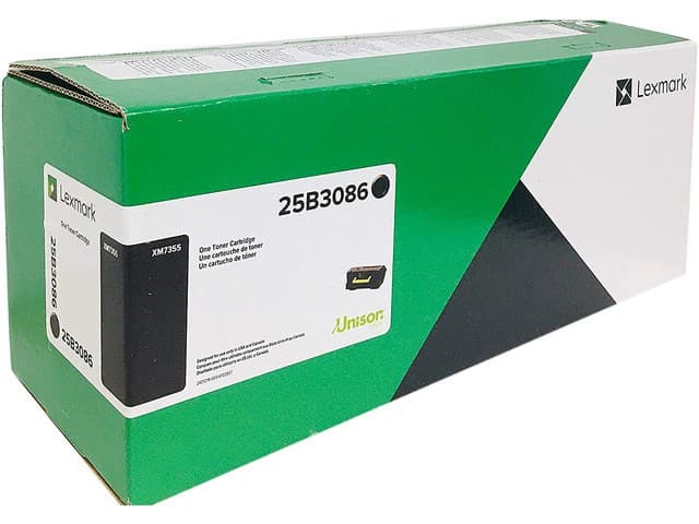 Lexmark 25B3086 Toner Cartridges Black Genuine