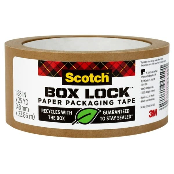Scotch Heavy Duty Paper Packaging Tape  1.88 in x 24.9 yd  1 Roll - Image 2