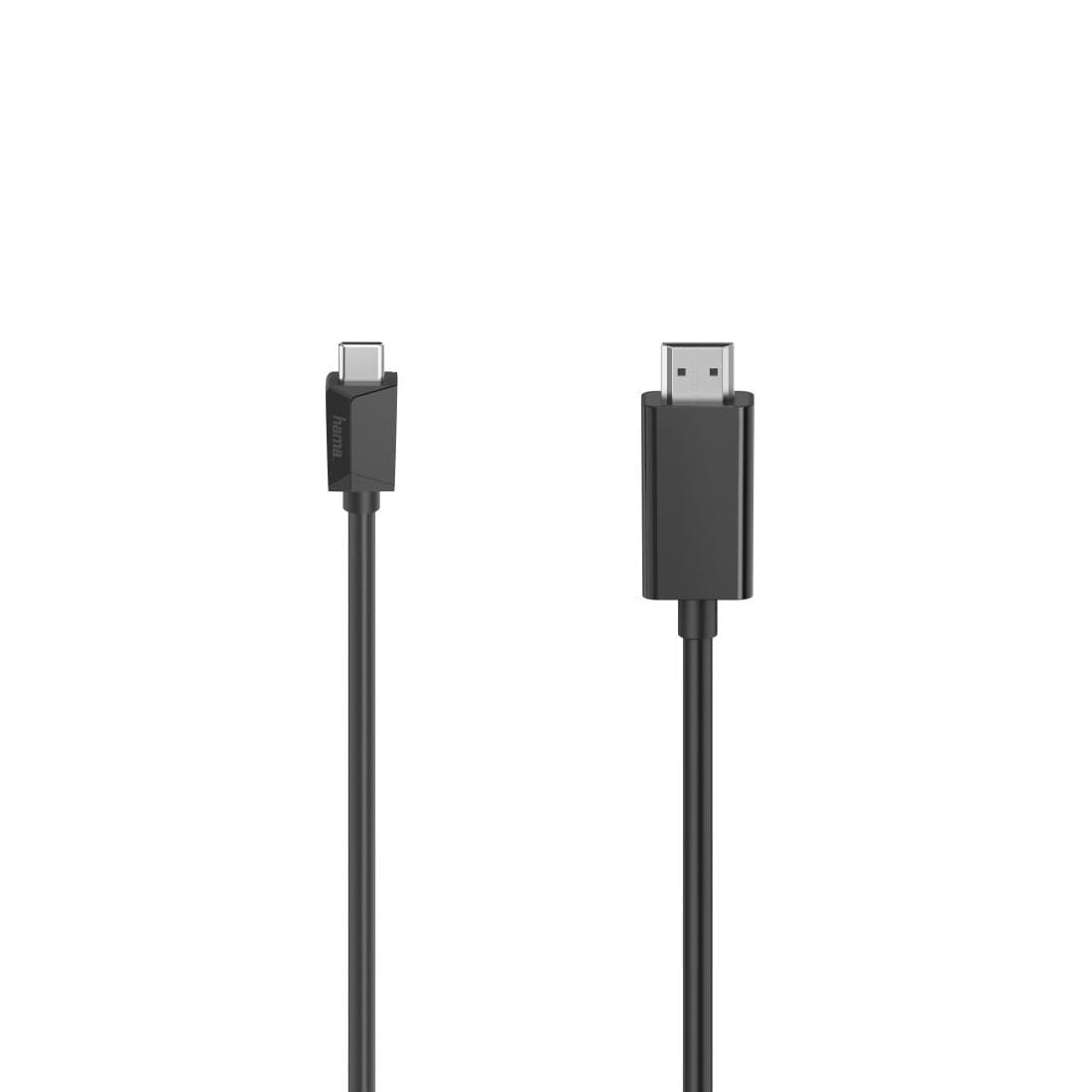 Hama 00200718 USB-C to HDMI Video Cable, Ultra-HD 4K, 1.5 m, Black