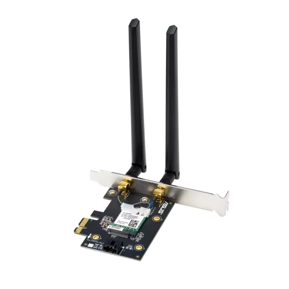 ASUS PCE-BE6500 WiFi 7 PCI-E 2 External Antennas WPA3 WiFi Adapter - Image 1