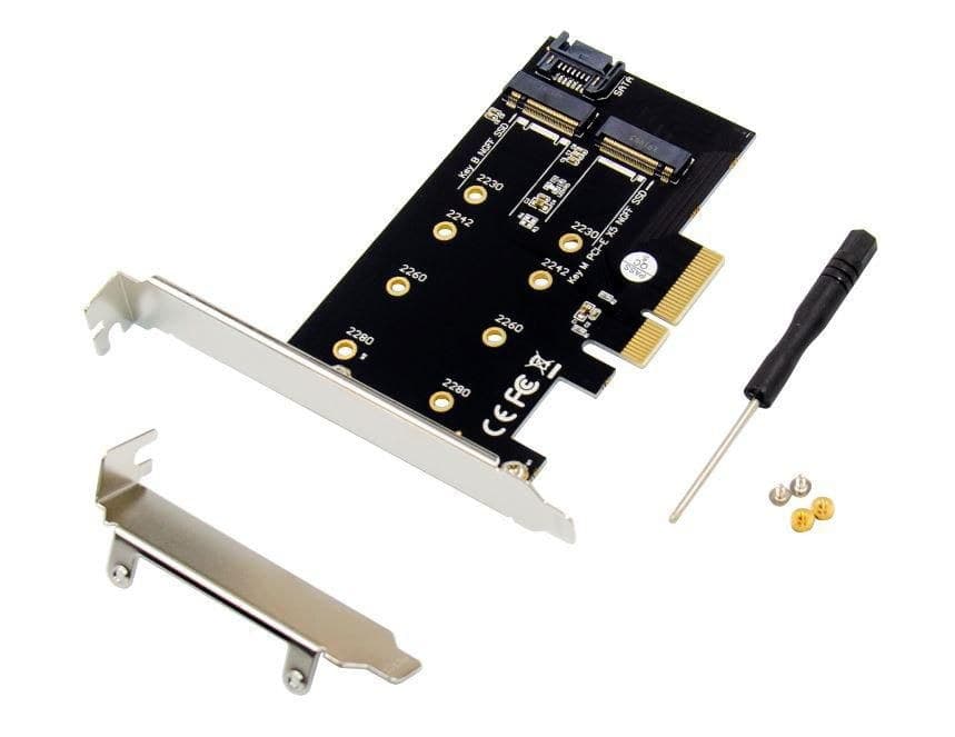 PCIe x4 M.2 B & M Key NVMe