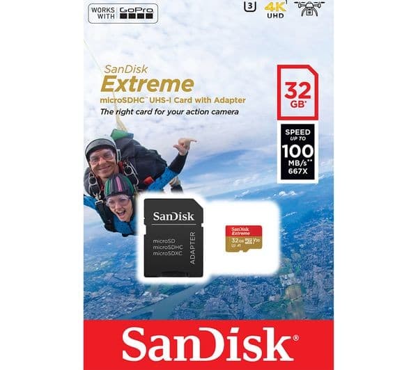 SANDISK Extreme Class 10 microSDHC Memory Card - 32 GB