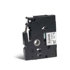 Brother TZEFX221 Black on White 8M x 9mm Flexi Tape - Image 1