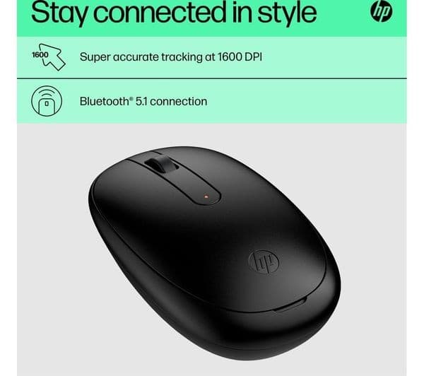 HP 240 Bluetooth Wireless Optical Mouse - Black - Image 2