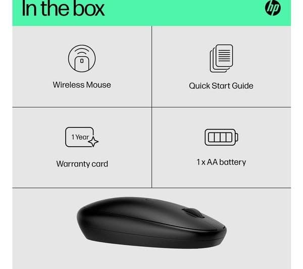 HP 240 Bluetooth Wireless Optical Mouse - Black - Image 5