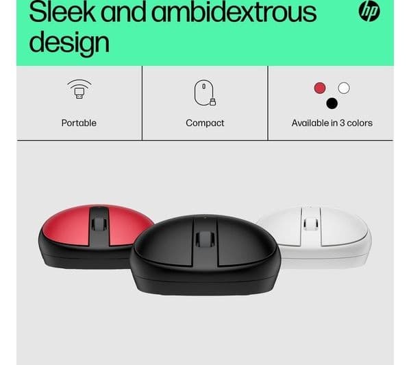 HP 240 Bluetooth Wireless Optical Mouse - Black - Image 6