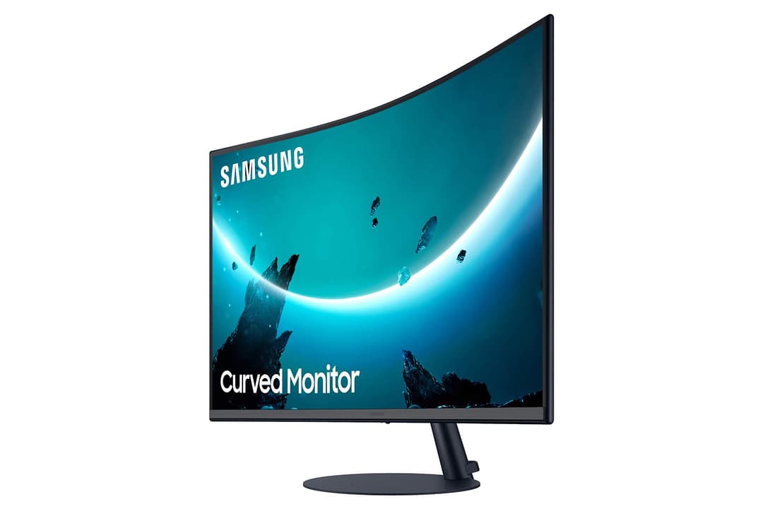 Samsung T55 27-inch Full HD Curved Monitor - Dark Blue Grey - Image 4