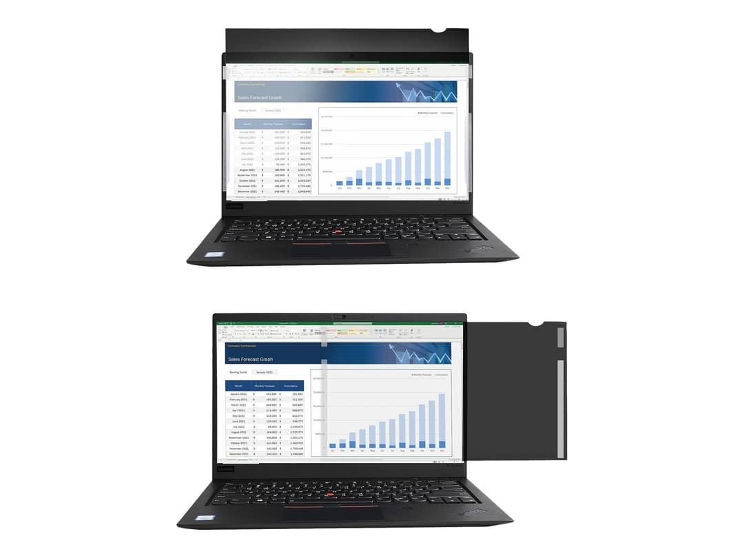 StarTech.com Laptop Privacy Screen for 16:9 Displays, Anti-Glare Filter with 51% Blue Light Reduction, Reversible Matte/Glossy - 14-inch - Image 1