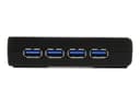 StarTech.com ST4300USB3 4-Port USB 3.0 SuperSpeed Hub 5Gbps with Power Adapter - Black thumbnail 2