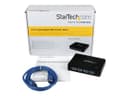 StarTech.com ST4300USB3 4-Port USB 3.0 SuperSpeed Hub 5Gbps with Power Adapter - Black thumbnail 4