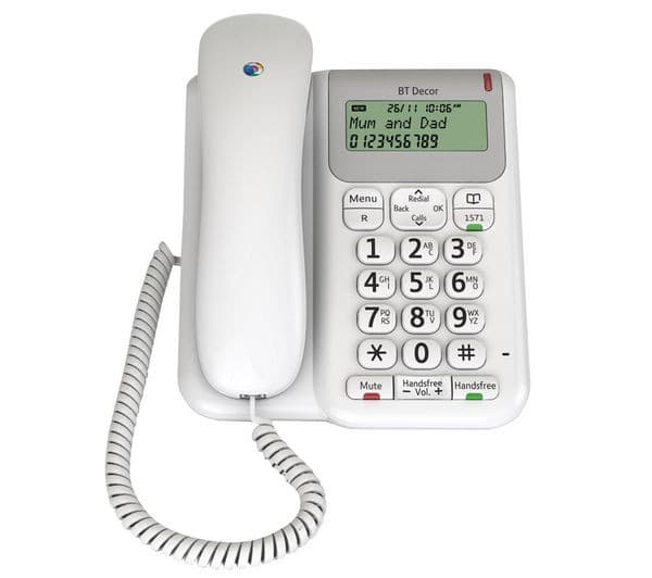 BT Décor 2200 Corded Phone - White - Image 1