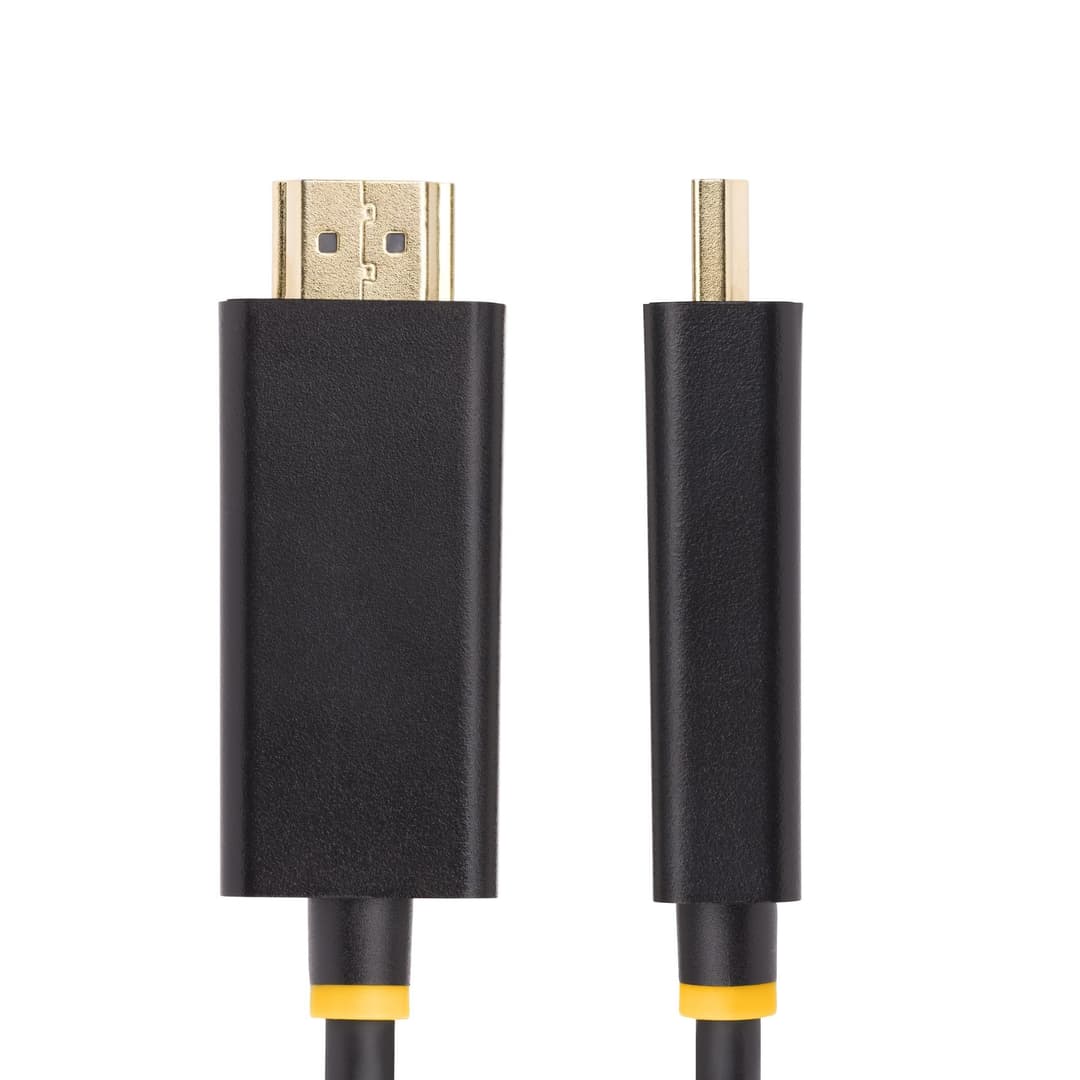 StarTech.com DisplayPort to HDMI Adapter Cable, 4K 60Hz with HDR, DP to HDMI 2.0b, Active Video Converter - 1m - Image 3