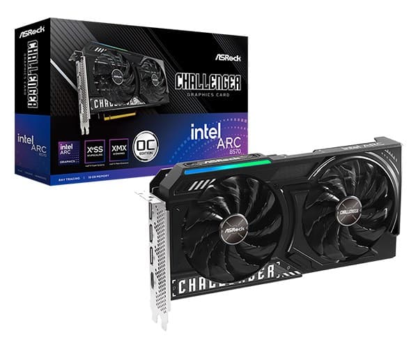 ASRock Intel Arc B570 Challenger 10GB OC GDDR6 Graphics Card - Image 6