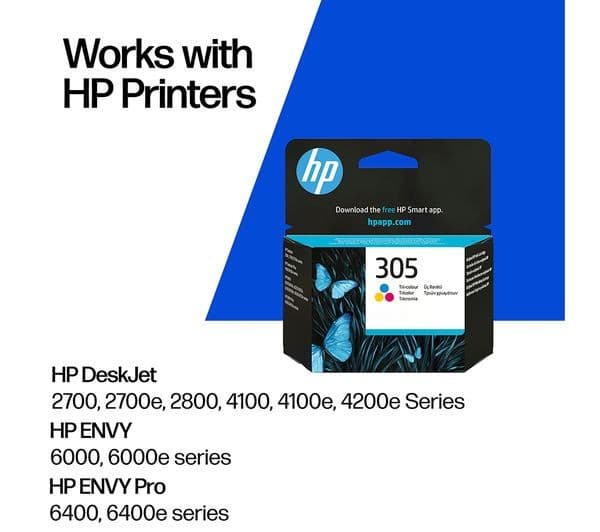HP 305 Original Tri-colour Ink Cartridge - Image 2