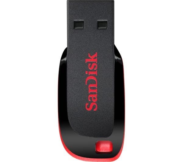 SANDISK Cruzer Blade USB 2.0 Memory Stick - 16 GB, Black - Image 2