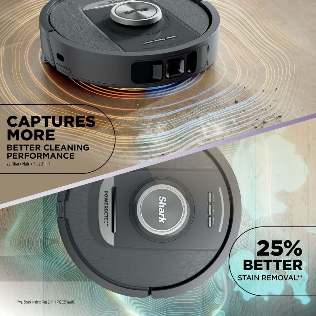 Shark PowerDetect RV2800YEUK NeverTouch 2-in-1 Robot Vacuum & Mop - Image 4
