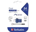 VERBATIM Store ‘n’ Go Dual USB 3.2 Gen 1 Memory Stick - 64 GB, Black thumbnail 5